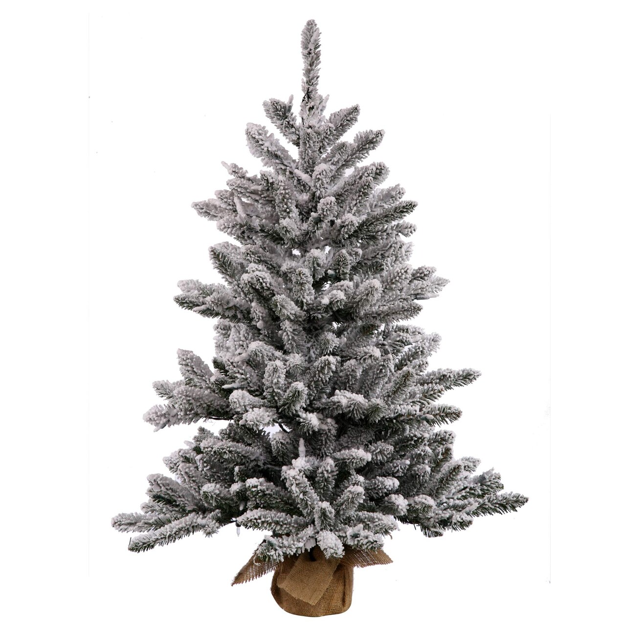 Vickerman 36" Flocked Anoka w/ Dural LED 100WmWht - B160537LED